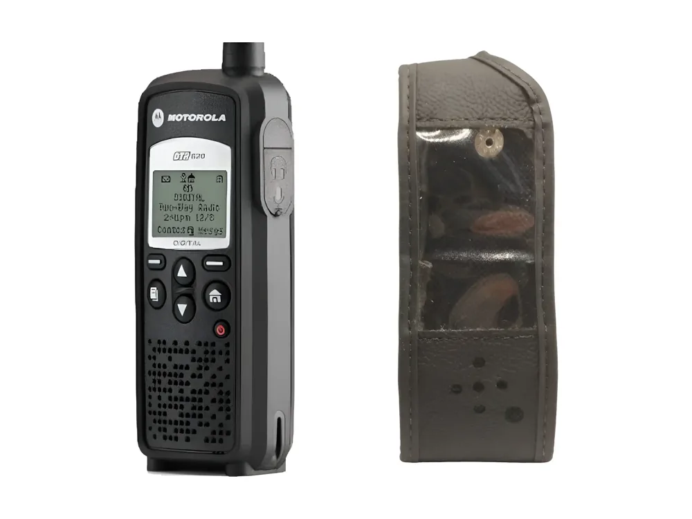 Capa de couro para rádio Motorola DTR620