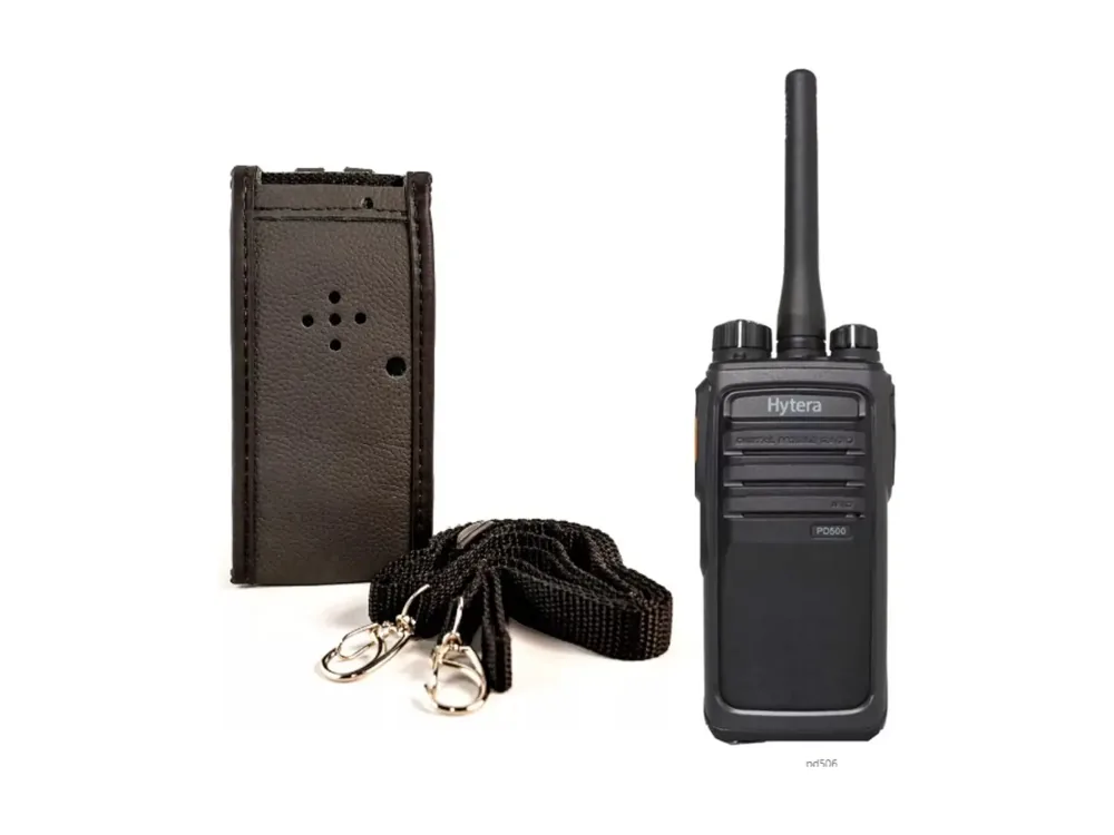 Capa de couro para rádio Hytera PD506